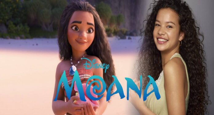 Moana da Disney e dubladora brasileira do filme.