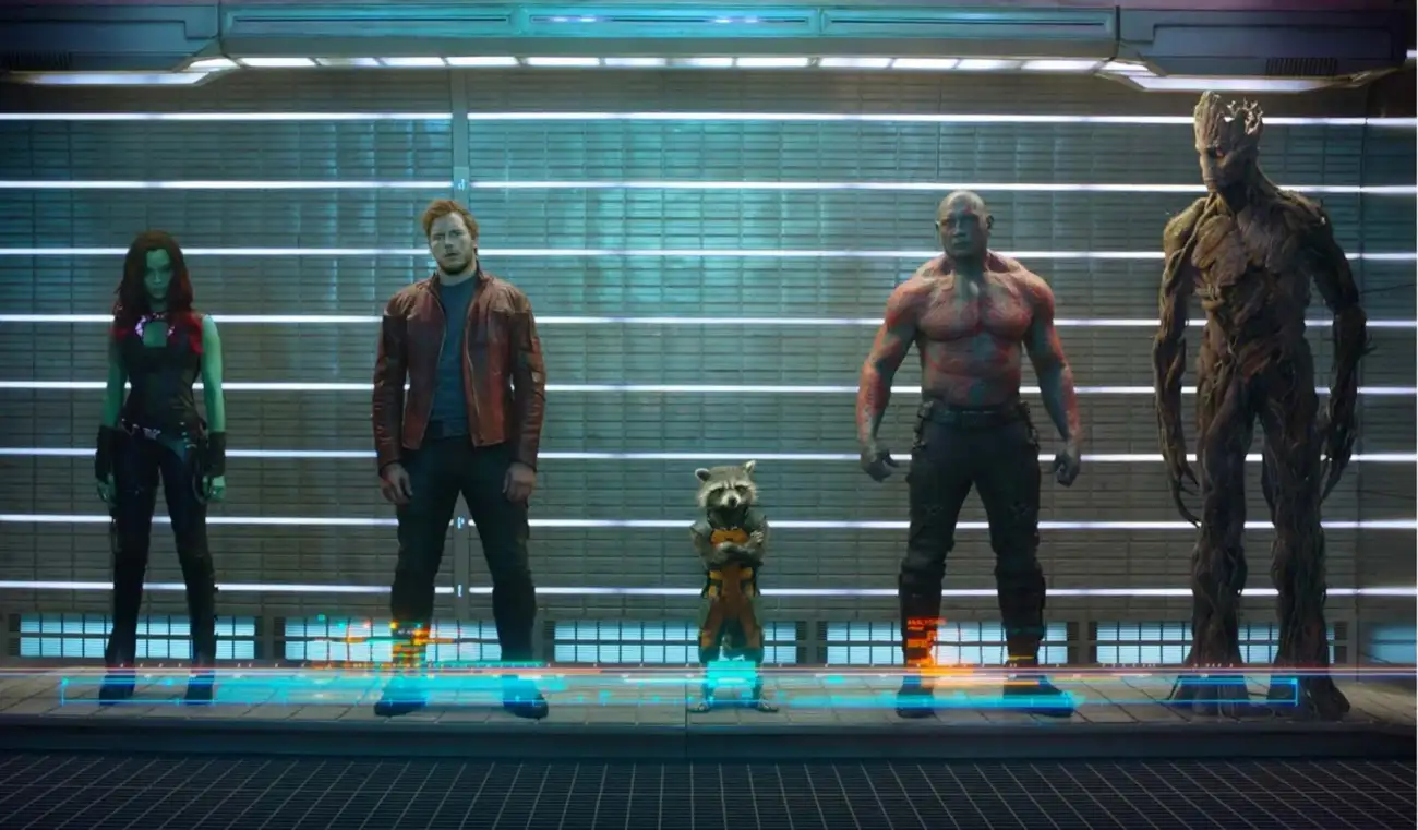 gamora star lord drax the destroyer rocket raccoon