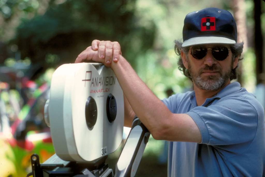 steven spielberg filming jurassic park 1024x685